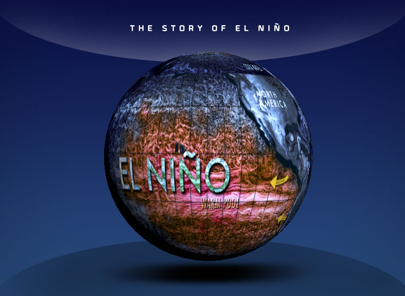 globe showing el nino